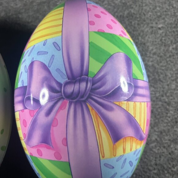 American Greetings Easter Egg Treat Containers Vintage 6 in. SET of TWO - Picture 5 of 7